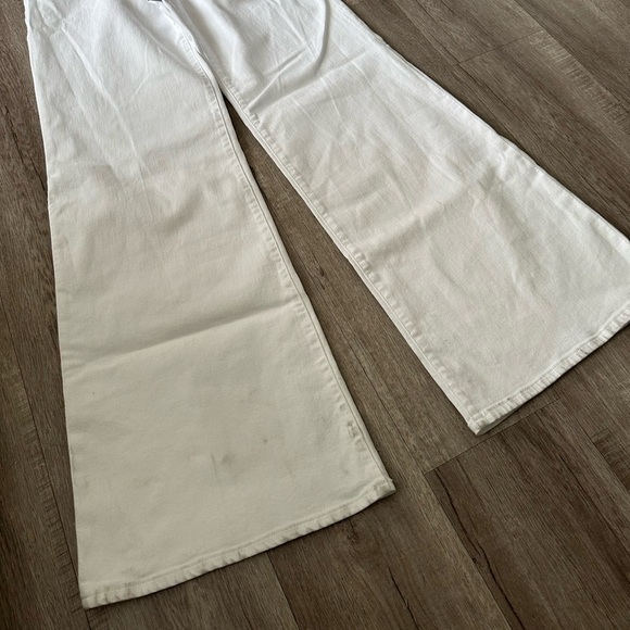 NWT Good American Good Waist Palazzo Wide Leg Jeans White Size 29 High Waist - Picture 3 of 12